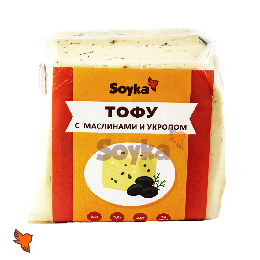 Тофу с маслинами и укропом «Сойка», 200г